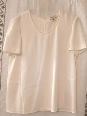 Burberry Cream Silk Top